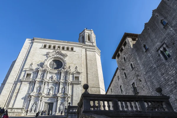 Girona Katedrali, İspanya — Stok fotoğraf