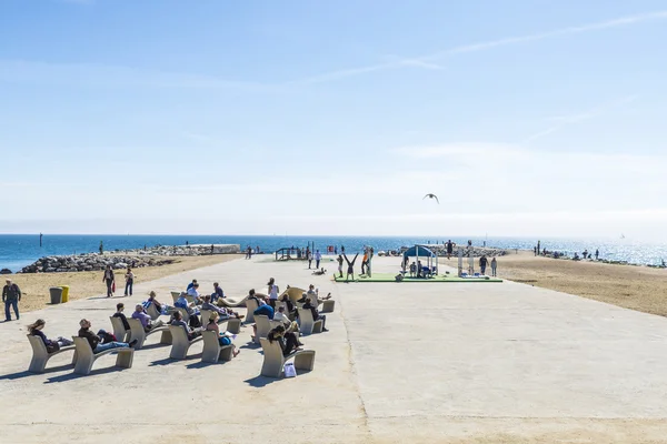 Praia de Barceloneta — Fotografia de Stock