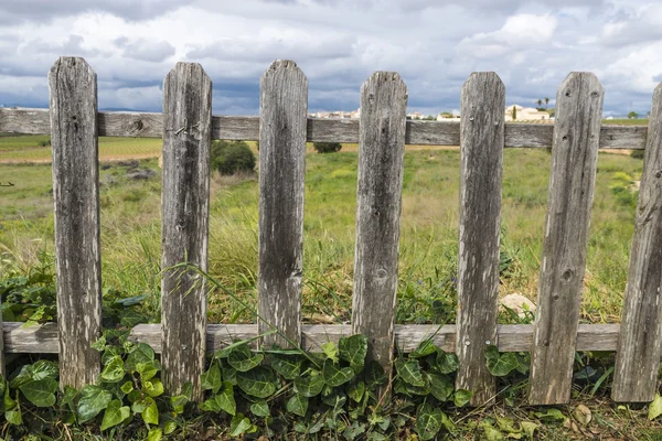 Vieille clôture en bois — Photo