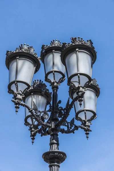 Straat licht in Barcelona — Stockfoto