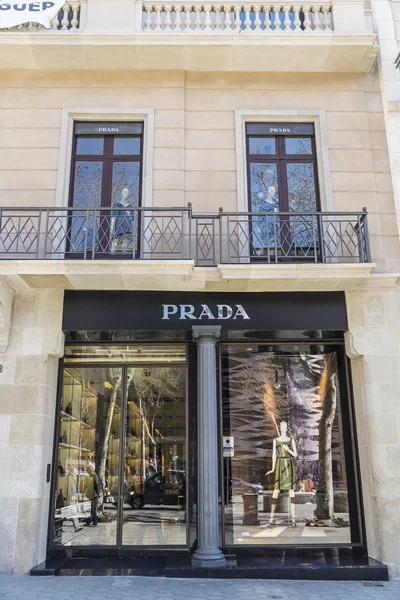 Prada shop, Barcelona — Stock Photo, Image