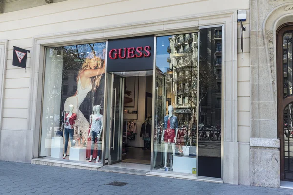 Guess store, Barcelona — Stock Photo, Image