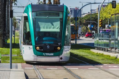 Barselona bölgesindeki tramvay