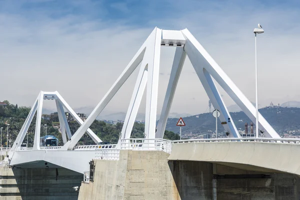 Drawbridge i Barcelona – stockfoto