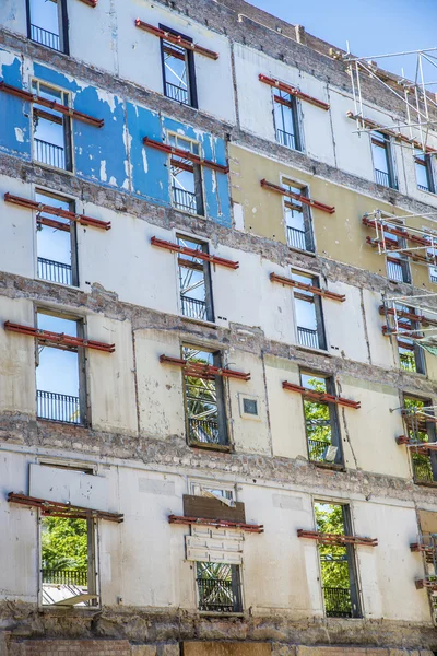 Byggarbetsplatsen i barcelona — Stockfoto