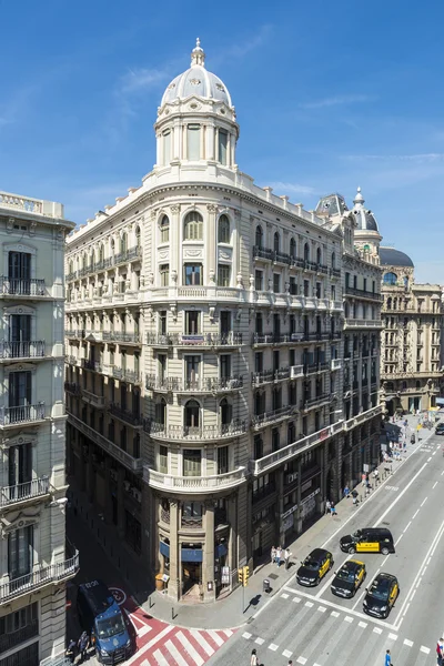 Overzicht van een straat van barcelona — Stockfoto