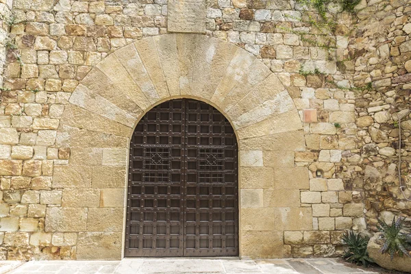 Porta medieval — Fotografia de Stock