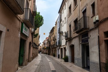 Montblanc, İspanya - 14 Ekim 2025: Montblanc, Tarragona, Katalonya, İspanya