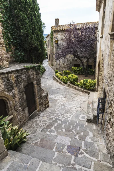 Calle Medieval en Cataluña — Foto de Stock