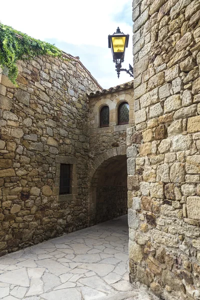 Calle Medieval en Cataluña — Foto de Stock