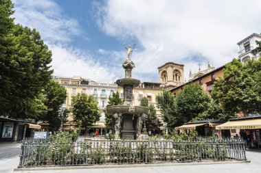 Bib Rambla Square in Granada, Spain clipart