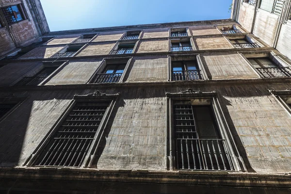 Straat van oude stad van Barcelona — Stockfoto
