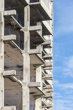 Bir gökdelenin inşaatı 