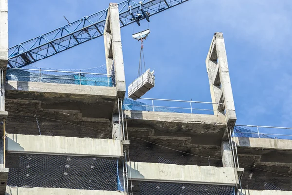 Bouw van een wolkenkrabber — Stockfoto