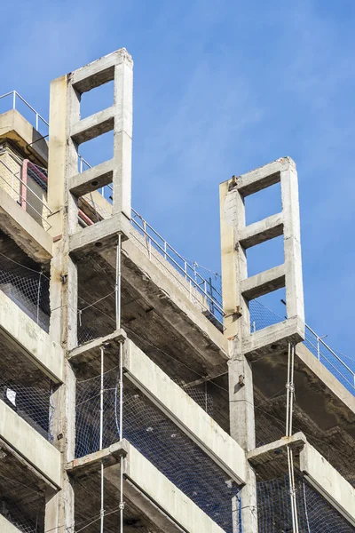 Bouw van een wolkenkrabber — Stockfoto