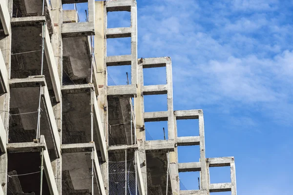 Construção de um arranha-céu — Fotografia de Stock