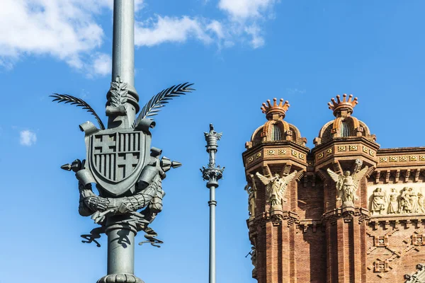 Łuk triumfalny w Barcelonie — Zdjęcie stockowe