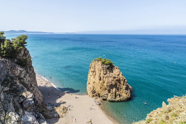 Illa Roja beach in Costa Brava, Catalonia, Spain