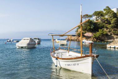 Balıkçı teknesi Costa Brava, Catalonia, İspanya
