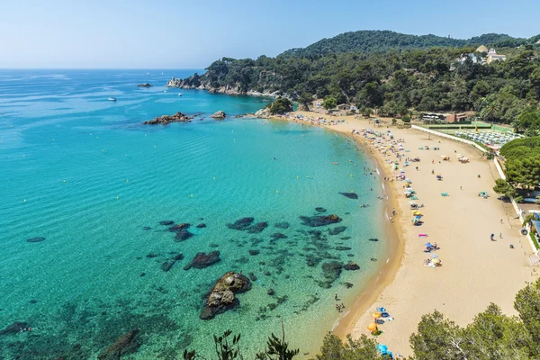 Santa Cristina praia, Catalunha, Espanha — Fotografia de Stock