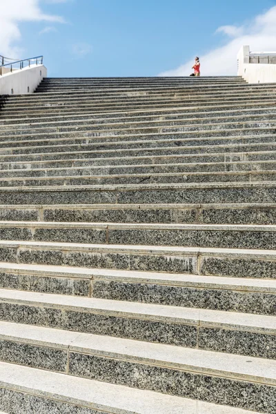 Marble stairs to the sky — Stock Photo, Image