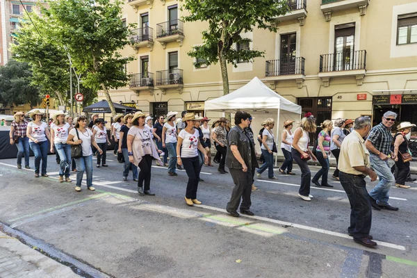 Country Line Baile, Barcelona — Foto de Stock