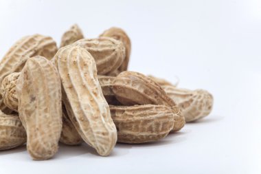 Beyaz arka planda izole fıstık fıstık