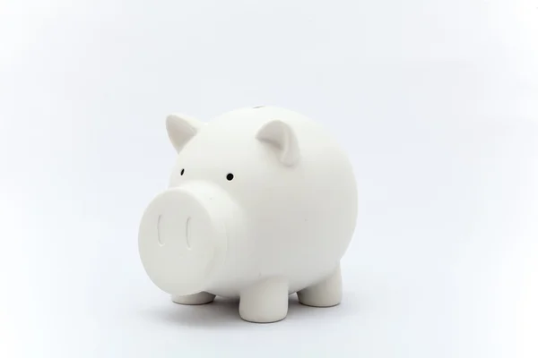 Piggy bank op de witte achtergrond, piggy bank isolatie, opslaan — Stockfoto