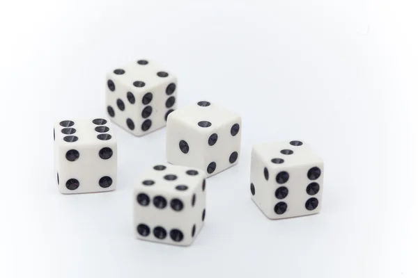 Dice on the white background, Dice isolation — Stock Photo, Image