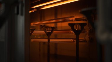 Alaşımlı tekerlekler için kurutma odası. Sanayi teknolojisi