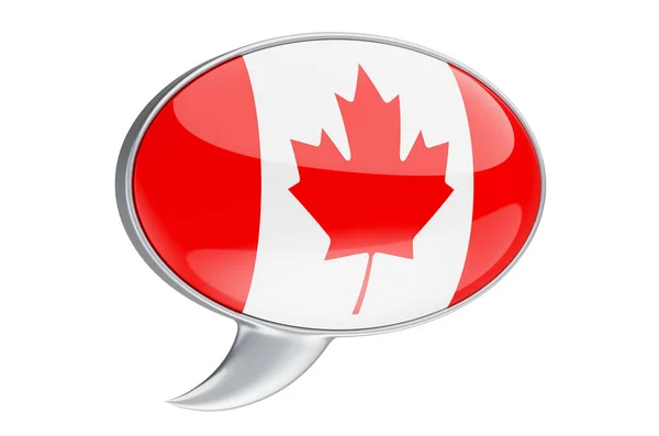 캐나다 국기가 배경에 렌더링 — 스톡 사진