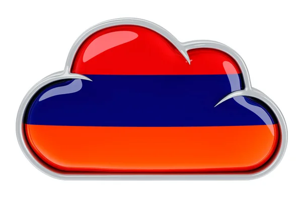 Cloud Storage Service Armenien Rendering Isoleret Hvid Baggrund - Stock-foto