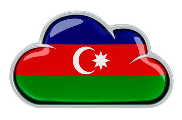 Cloud Storage Service Aserbajdsjan Rendering Isoleret Hvid Baggrund - Stock-foto