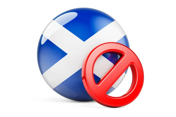 스코틀랜드 국기로 상징이다 스코틀랜드의 금주법 렌더링 — 스톡 사진