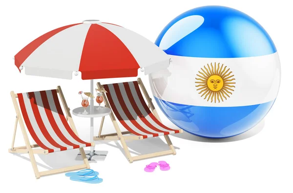 Resorts Argentinos Argentina Férias Tours Pacotes Viagem Conceito Renderização Isolada — Fotografia de Stock
