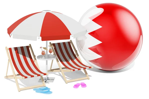 Bahréin Resorts Bahréin Vacation Tours Paquetes Viajes Concepto Representación Aislada —  Fotos de Stock