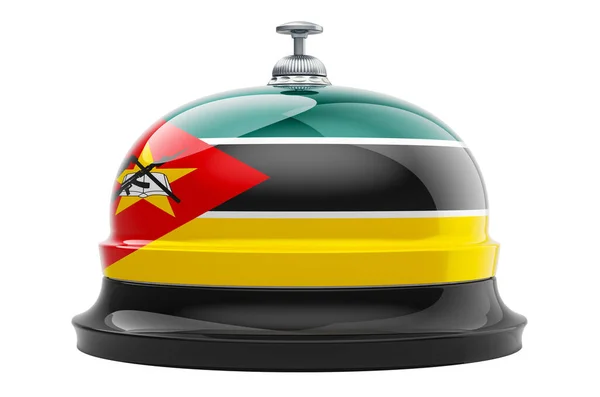 모잠비크 국기가 백인들에게 렌더링 — 스톡 사진