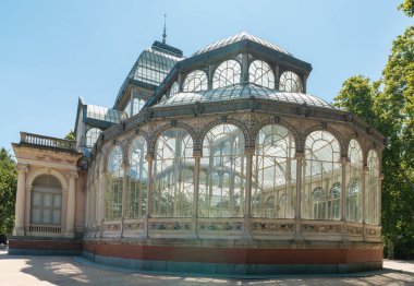 Crystal palace retiro park, madrid, İspanya
