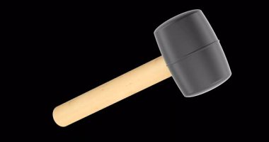 Lastik çekiç döndürme animasyonu kusursuz bir şekilde çevrilebilir. Şeffaf arkaplanda 3B görüntüleme izole edildi