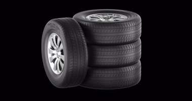 Araba tekerleği döndürme animasyonu kusursuz bir şekilde çevrilebilir. Şeffaf arkaplanda 3B görüntüleme izole edildi