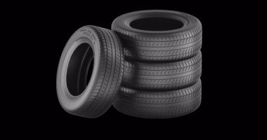 Araba lastiği dönüşlü animasyon yığını kusursuz bir şekilde çevrilebilir. Şeffaf arkaplanda 3B görüntüleme izole edildi