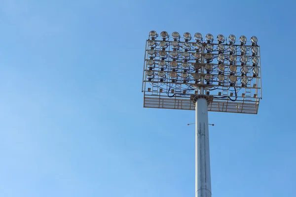 Highway spotlight  with blue sky background