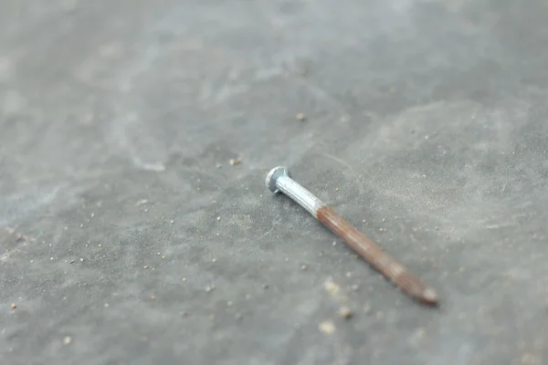 Nails used on the floor. — Stock Photo, Image