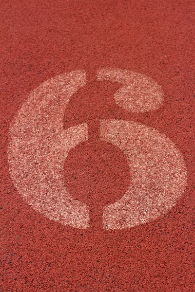 Running track number - for the athletes — Stock Photo, Image