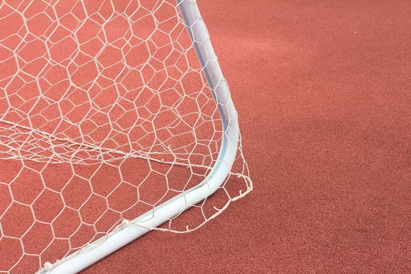 Uma porta de futebol na Arena Internacional — Fotografia de Stock