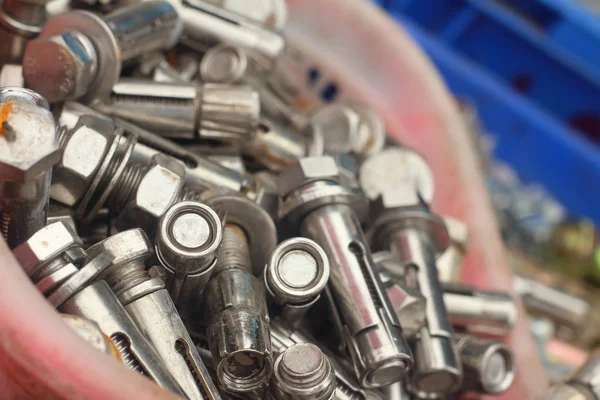 A set of real used stainless spanners — Stock Photo, Image