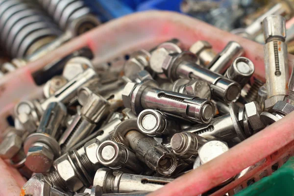 A set of real used stainless spanners — Stock Photo, Image