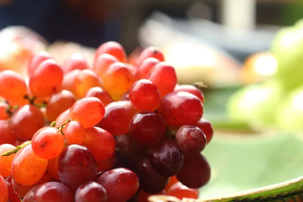 Close up fresh fruit grape at the market. — Stock Photo, Image