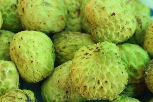 Sugar apple on the table in the market — Stock Photo, Image