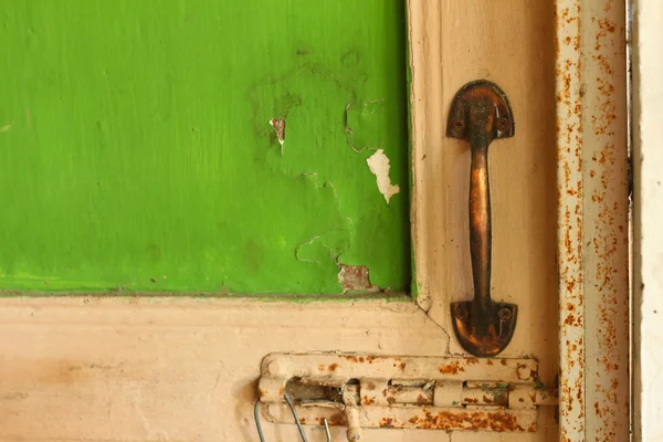 Un acciaio di manopola della porta sono bloccati — Foto Stock